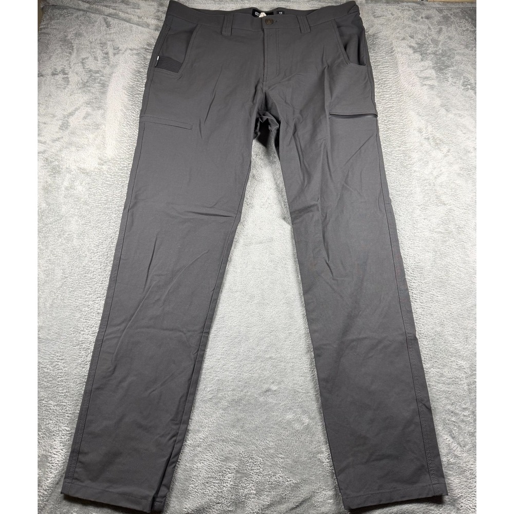 Barbell Apparel Pants Mens 38x34 Gray Stretch Utility Cargo Athletic Fit